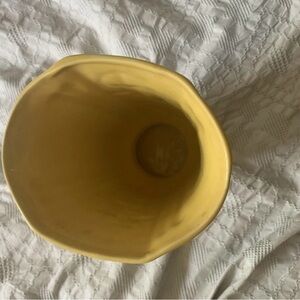 Vintage USA Calla Lily Yellow Vase